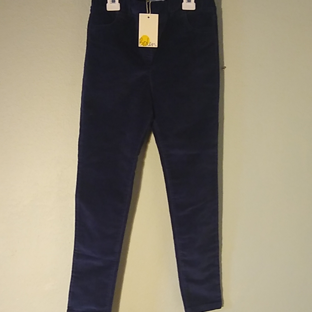 Boden girls brand new corduroy navy pants